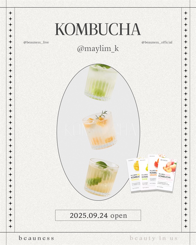 9.24 am10:00 뷰니스콤부차🍹